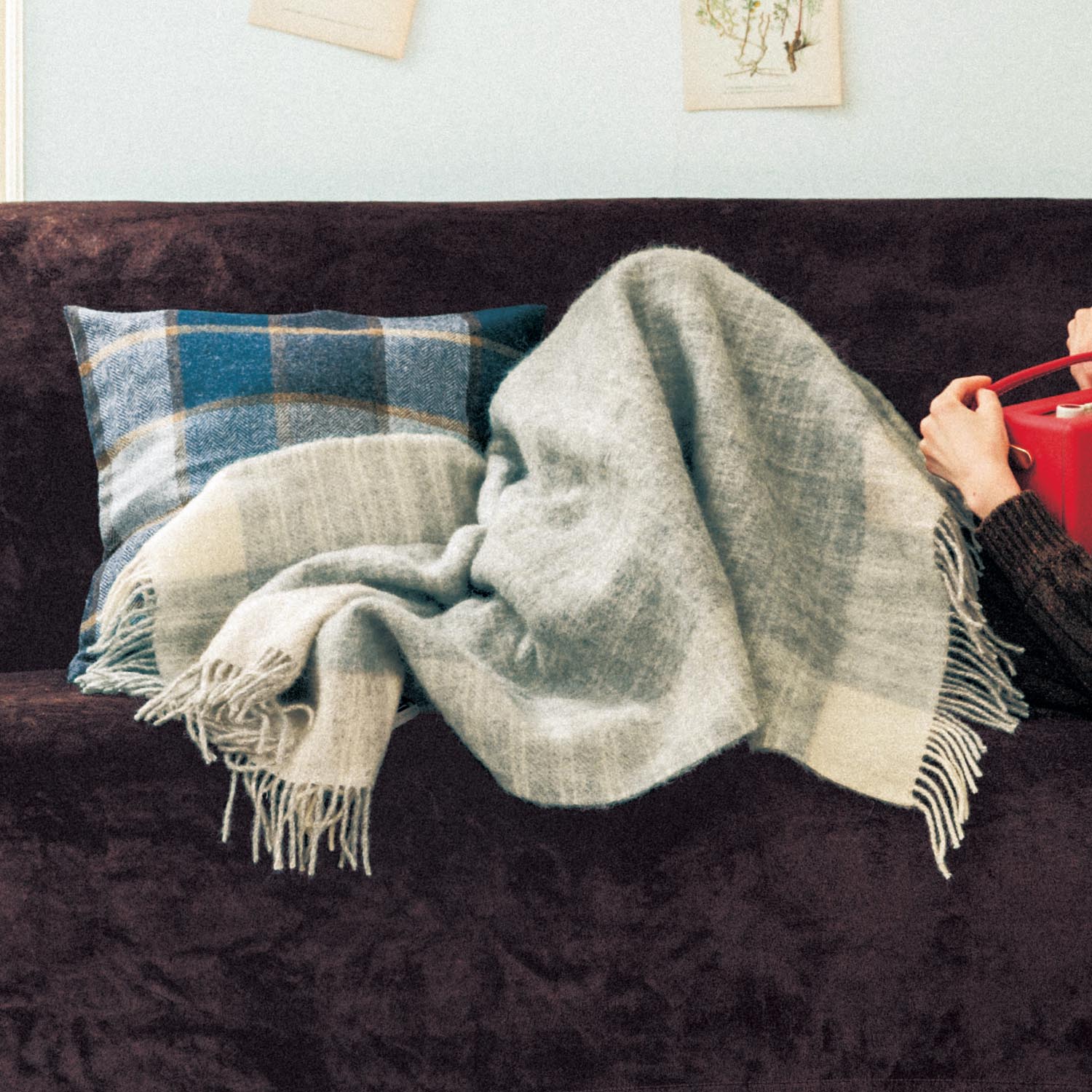 【ベルメゾン】ウール100%のひざ掛け