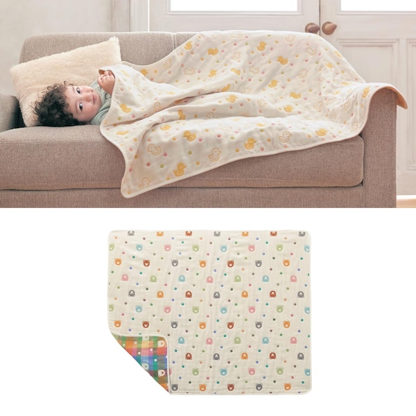 【ベルメゾン】6重ガーゼフリーケット【新生児】【日本製ベビー布団】