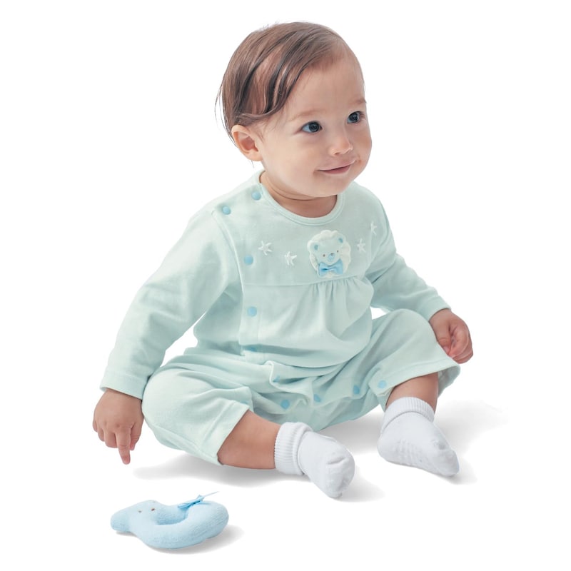 サックス／モデル身長：75cm、体重：9.1kg、着用サイズ：70