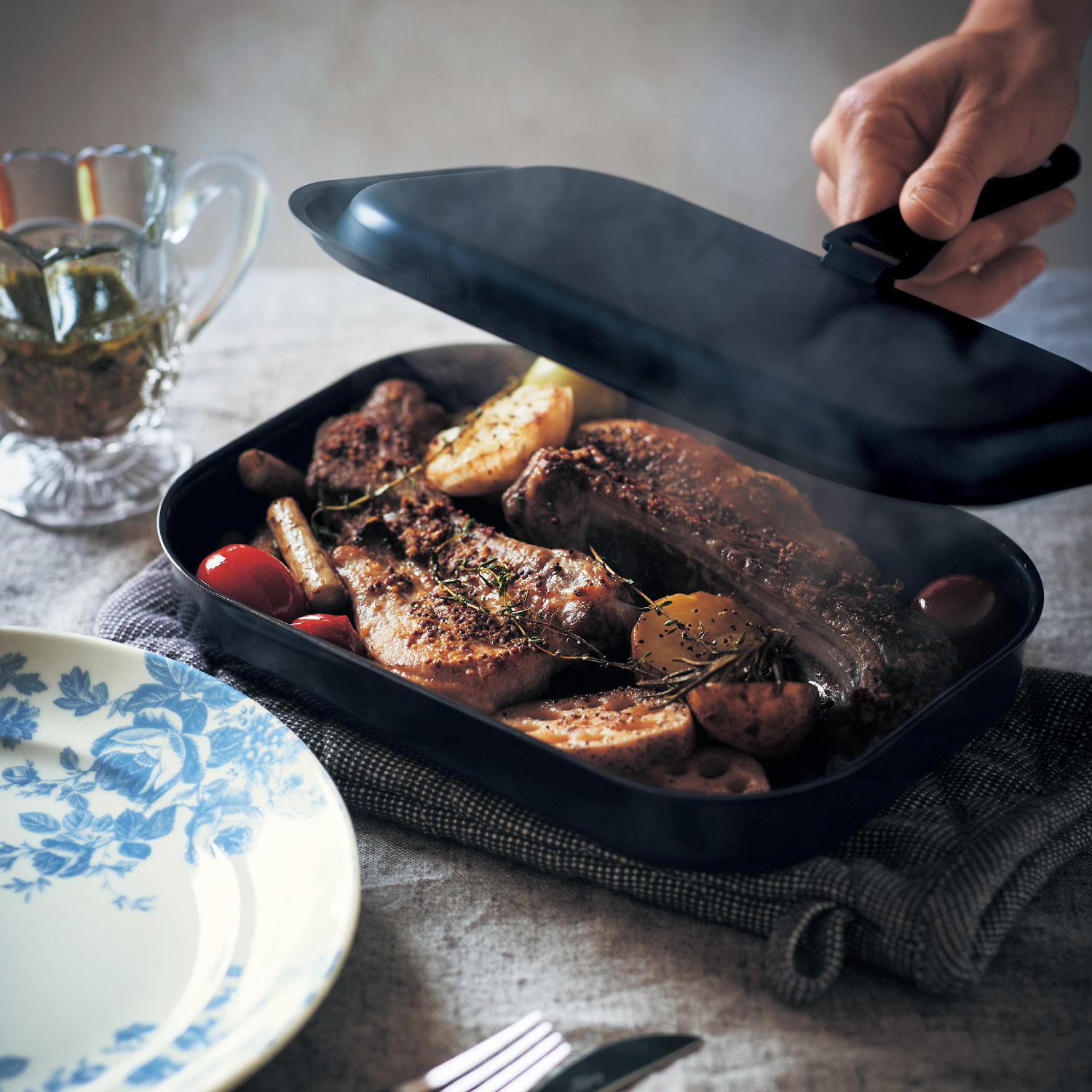 【ベルメゾン】さんまも焼けるグリルパン