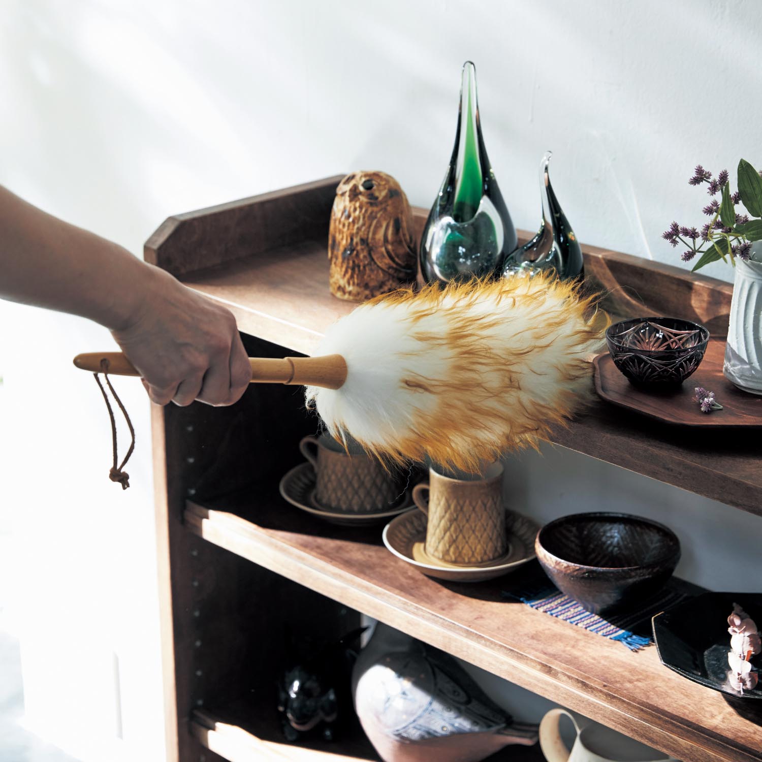 繰り返し使えるウールのダスター 繰り返し使えるウールのダスター