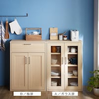 Ａ／ガラス扉・Ｂ／板扉