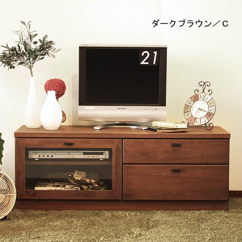 お部屋になじみやすいコーナーテレビ台