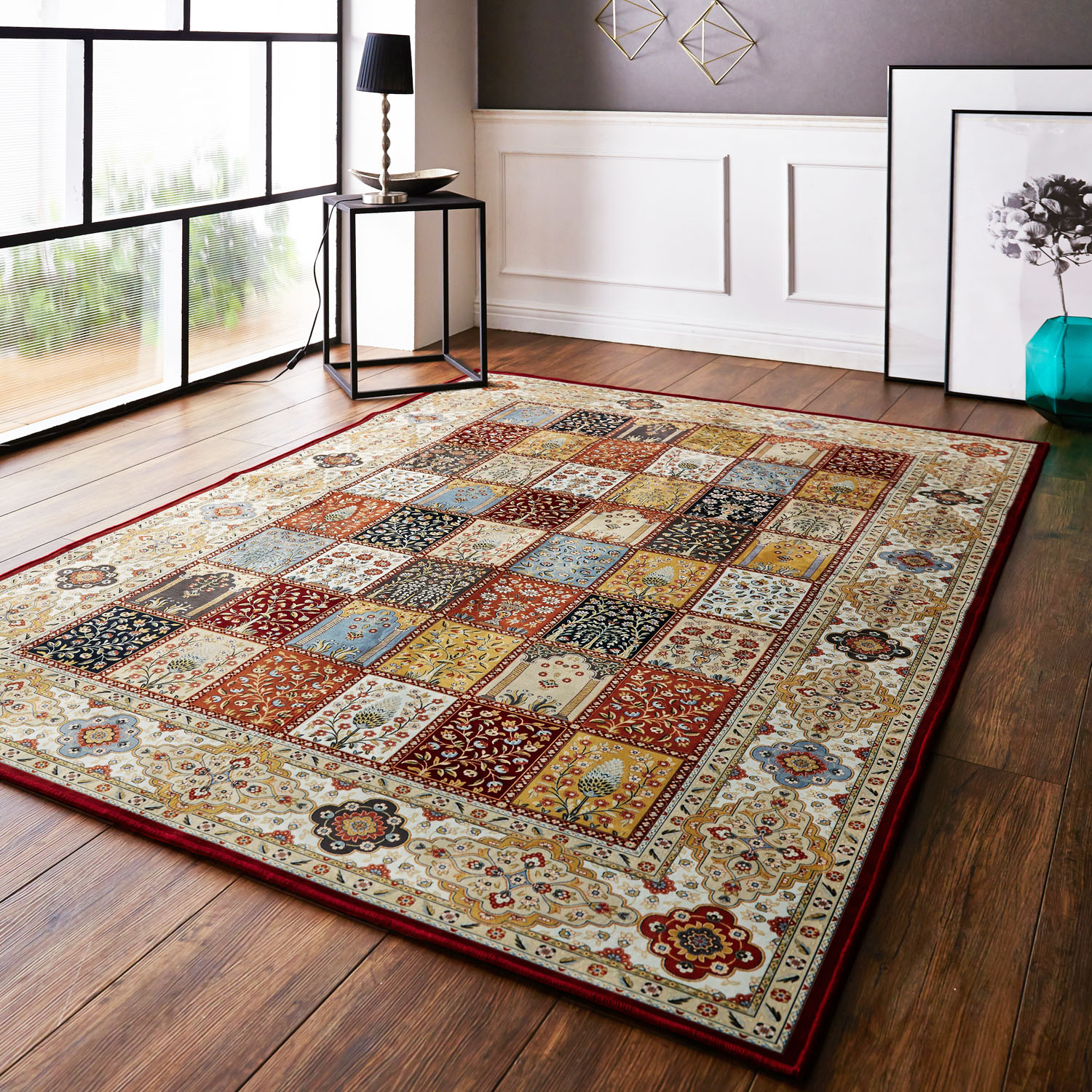 折りたためて洗えるなめらかタッチのプリントラグ 折りたためて洗えるなめらかタッチのプリントラグ