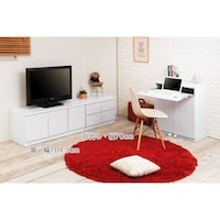 使用イメージ/ホワイト こちらの商品はテレビ台のみの販売になります。