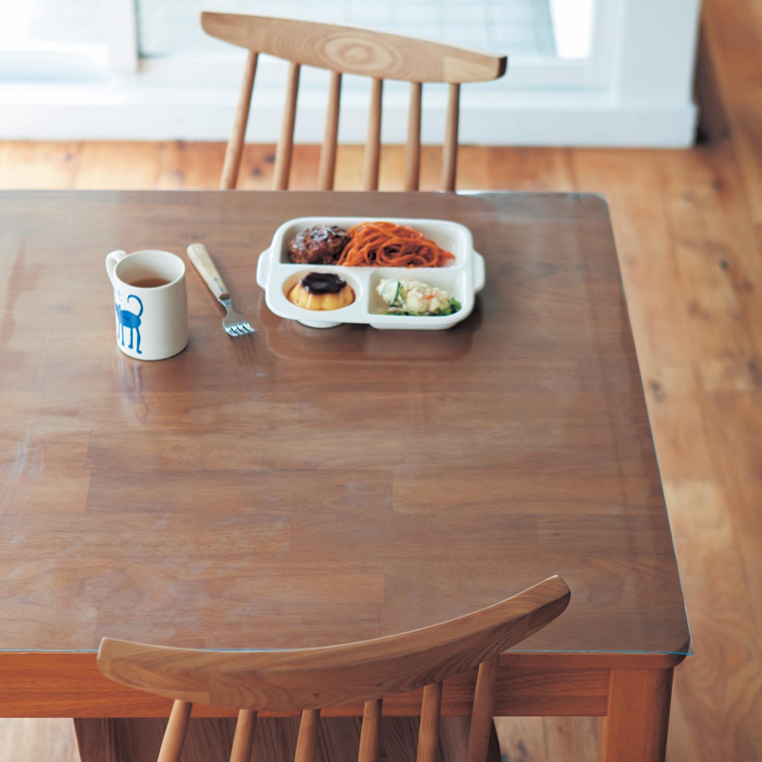 【ベルメゾン】【1cmピッチサイズオーダー】日本製透明テーブルマット