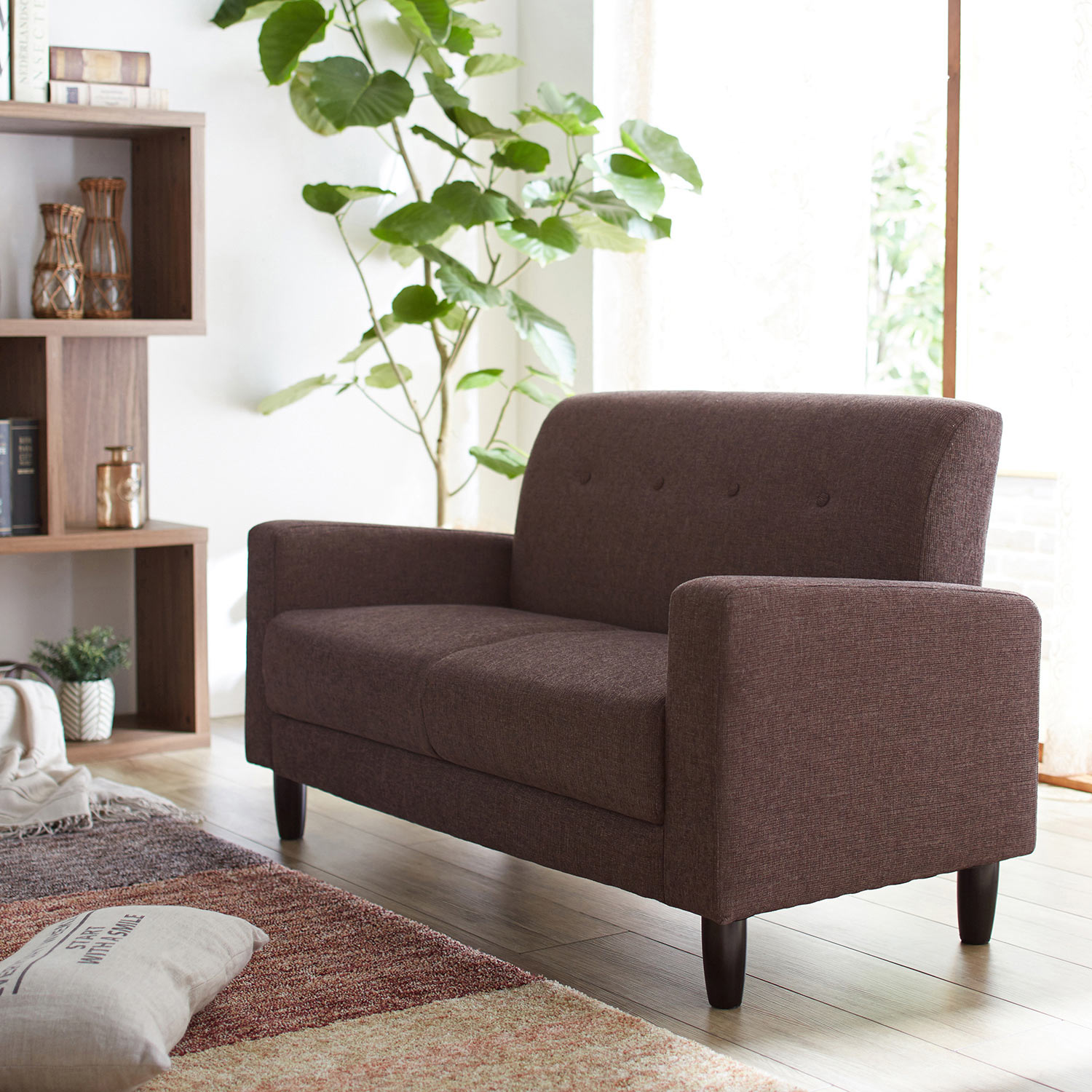 【超特価商品】シンプルソファー <2人掛けコンパクト> 【超特価商品】シンプルソファー <2人掛けコンパクト>