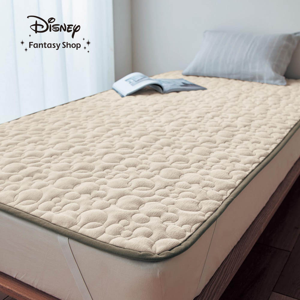 【ディズニー/Disney】マイクロファイバーの敷きパッド「ミッキーモチーフ」