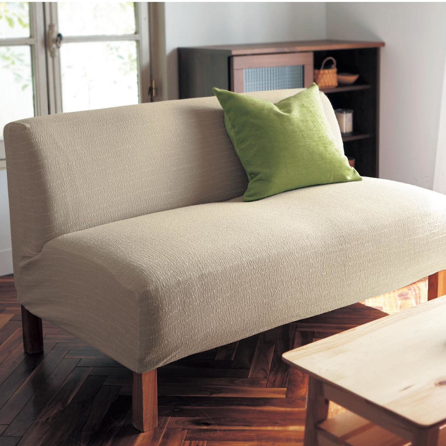 【ベルメゾン】ぴったりフィットする抗菌防臭の綿混伸びるソファーカバー 【ベルメゾン】ぴったりフィットする抗菌防臭の綿混伸びるソファーカバー