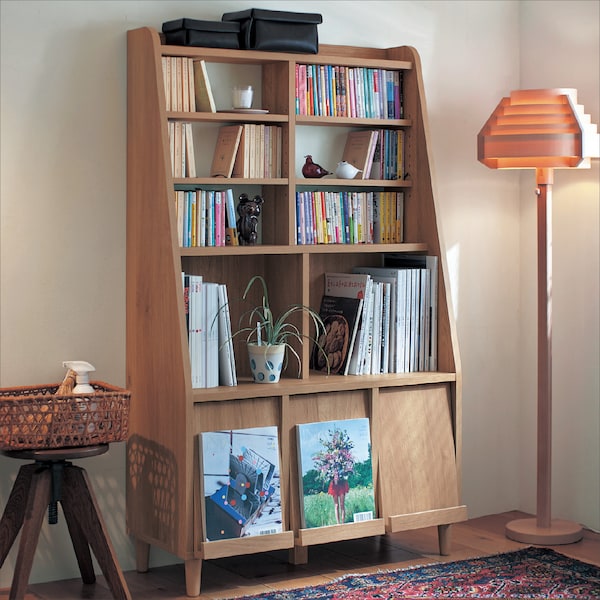 【ベルメゾン】飾れる斜め本棚