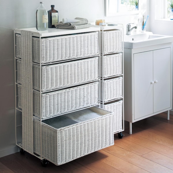 【ベルメゾン】ラタンランドリーチェスト