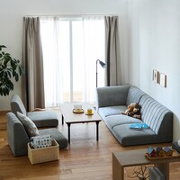 グレー/1人掛け（2台）・2人掛け・コーナー