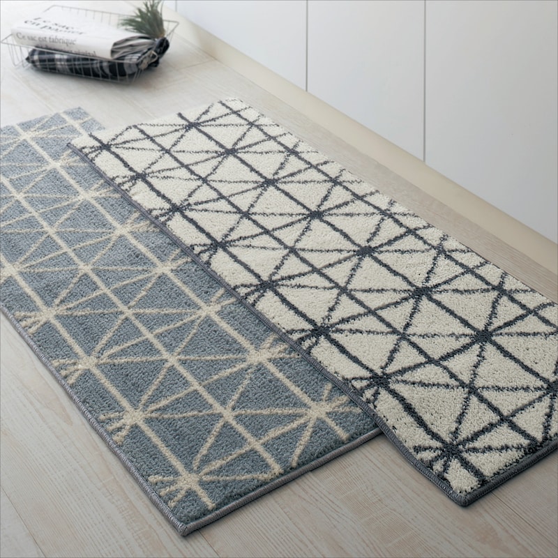 グレー、アイボリー／約45×120cm