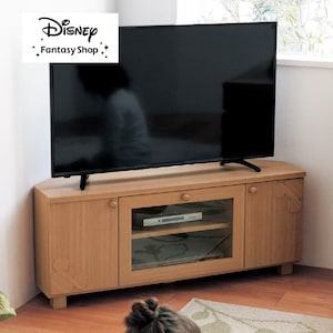 【ディズニー/Disney】【4月2日まで大型商品送料無料】 コーナーテレビ台「ミッキーモチーフ」