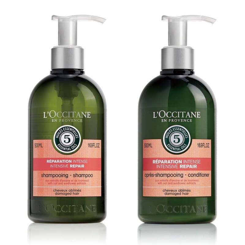 春の新作続々 ロクシタン LOCCITANE ファイブハーブス リペアリング 500mL ボトルセット シャンプー + コンディショナー ギフト