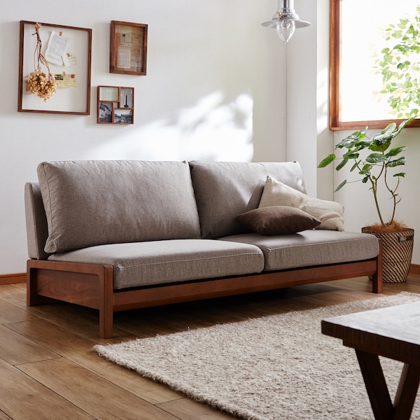 【ベルメゾン】置くだけで様になる。カバーリングローソファー