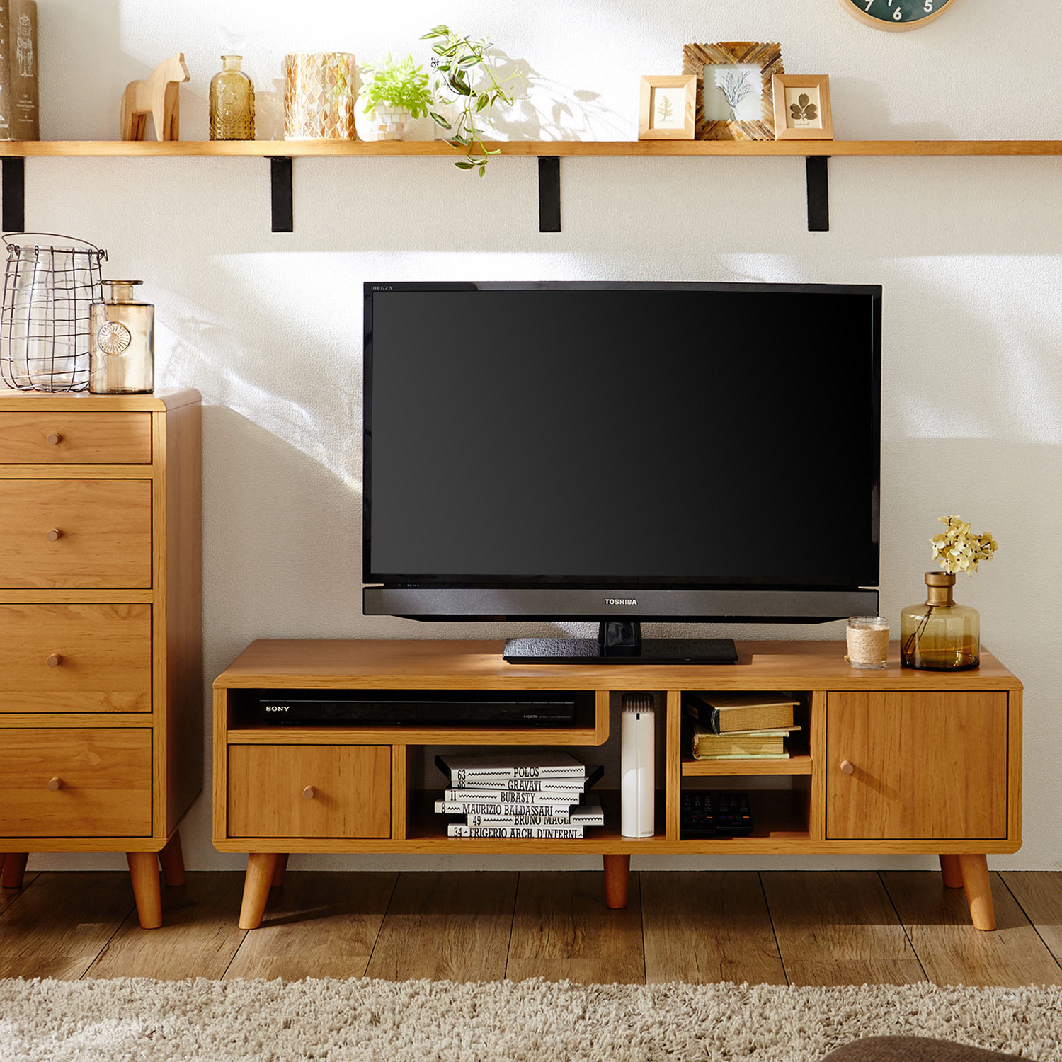 丸みがかわいい北欧調テレビ台 通販のベルメゾンネット 丸みがかわいい北欧調テレビ台 通販のベルメゾンネット