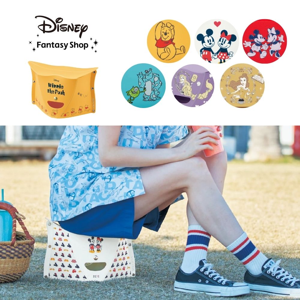 【ディズニー/Disney】折りたたみスツール(選べるキャラクター) 【ディズニー/Disney】折りたたみスツール(選べるキャラクター)