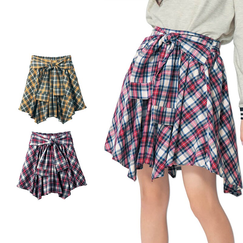パンツ付きシャツ巻き風スカート アジャスターゴム付き ジュニア 子供服 ガールズ パペル ラピス Papel Lapiz 通販のベルメゾンネット