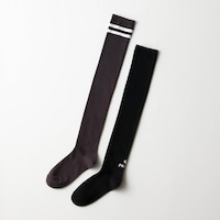 ブラックワンポイント＆チャコール２本ライン