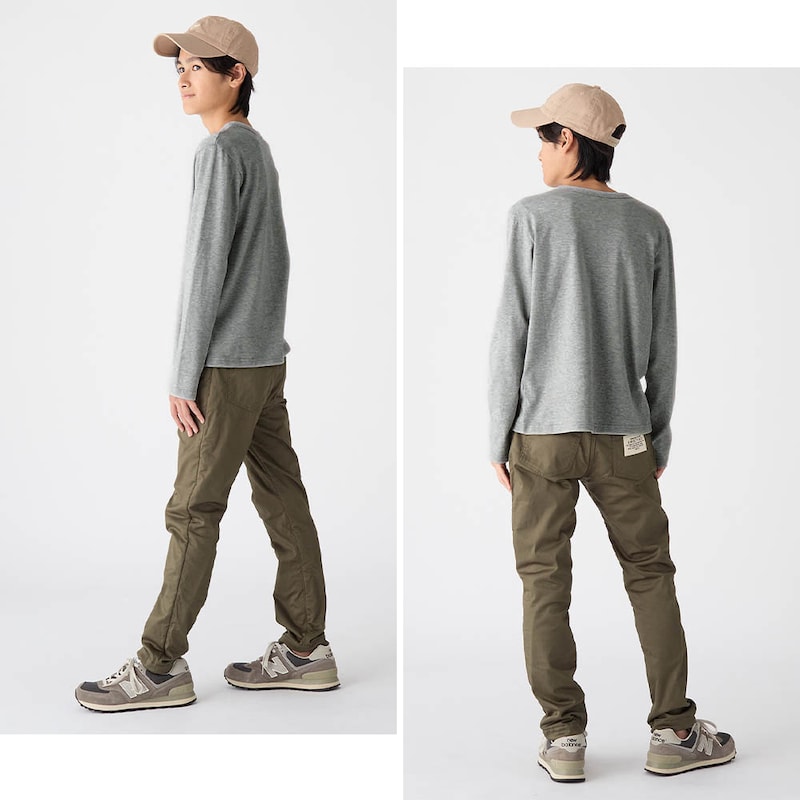 杢グレー／モデル身長152cm・150サイズ着用