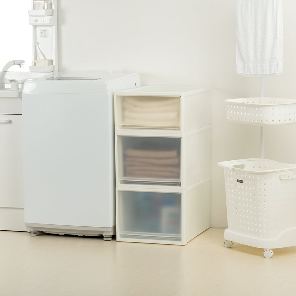 使用例／クローゼット×高さ22cm・1個、高さ30cm・2個