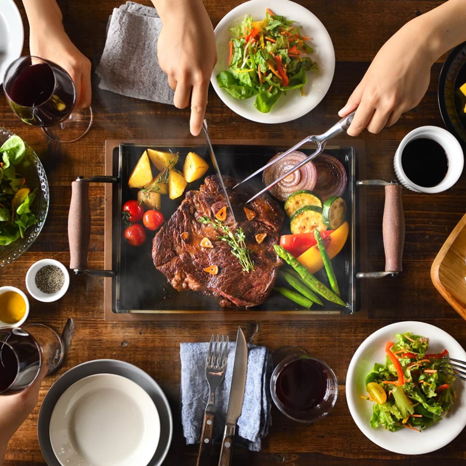 【ベルメゾン】食材の旨味を引き出す大人の鉄板・フライパン[日本製] 【IH/ガス火対応】