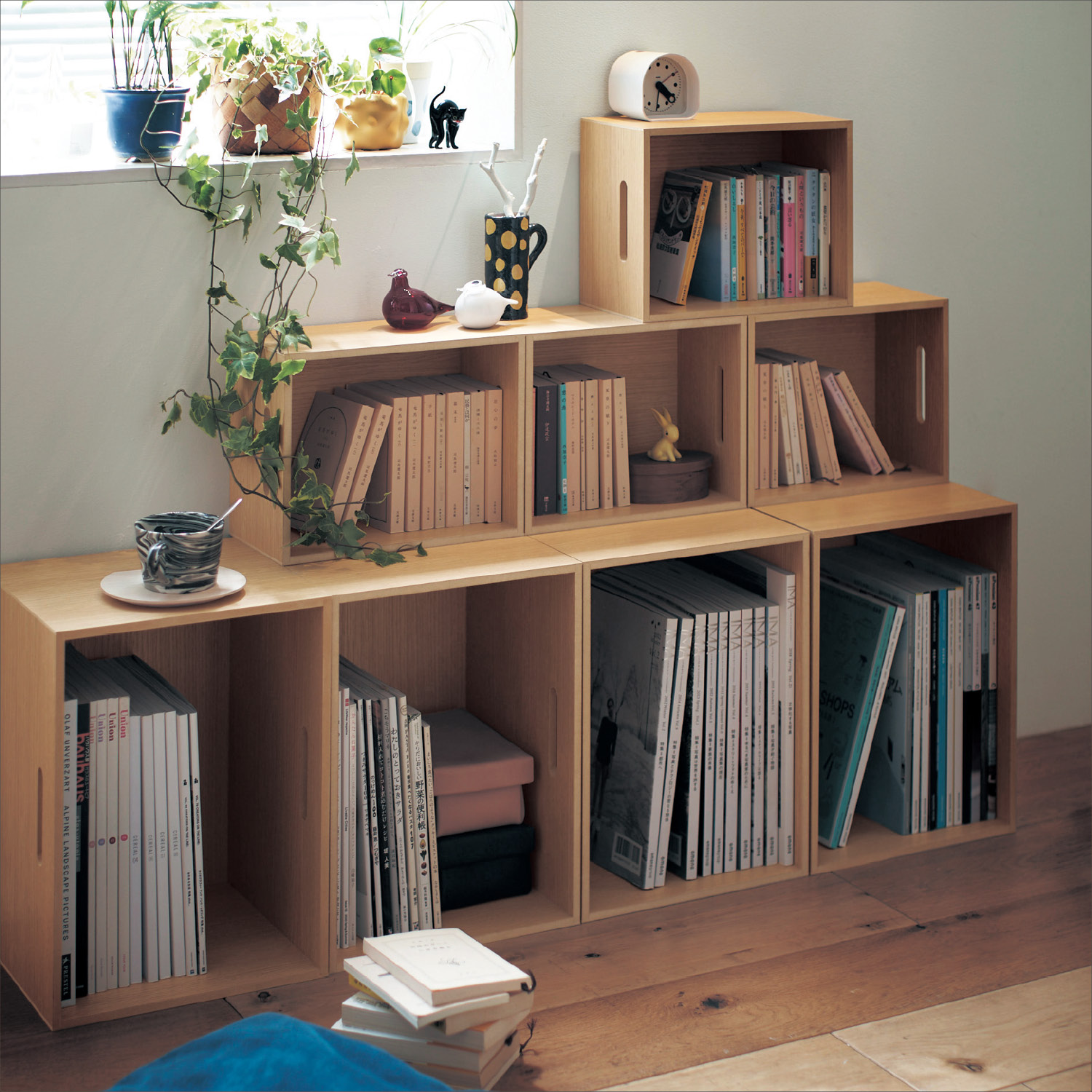 【ベルメゾン】欲しい分だけ増せる本箱2個セット 【本棚としても】