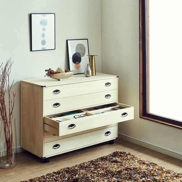 【ベルメゾン】クローゼット下にもぴったり!たとう紙も入る桐チェスト[日本製]