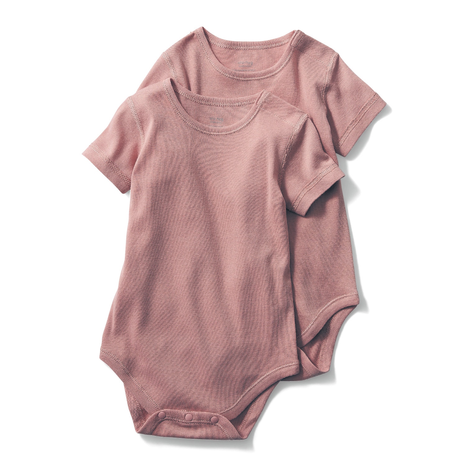 なめらか保湿素材のボディスーツ2枚セット 【ベビー服】 なめらか保湿素材のボディスーツ2枚セット 【ベビー服】