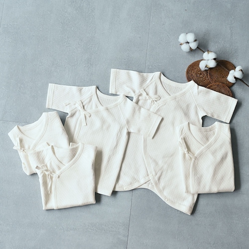 あったかソフトキルト短肌着3枚・コンビ肌着2枚セット 【ベビー服 新生児】