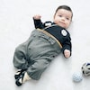 【ベルメゾン】紋付袴風ツーウェイオール 【ベビー服 新生児 長袖】