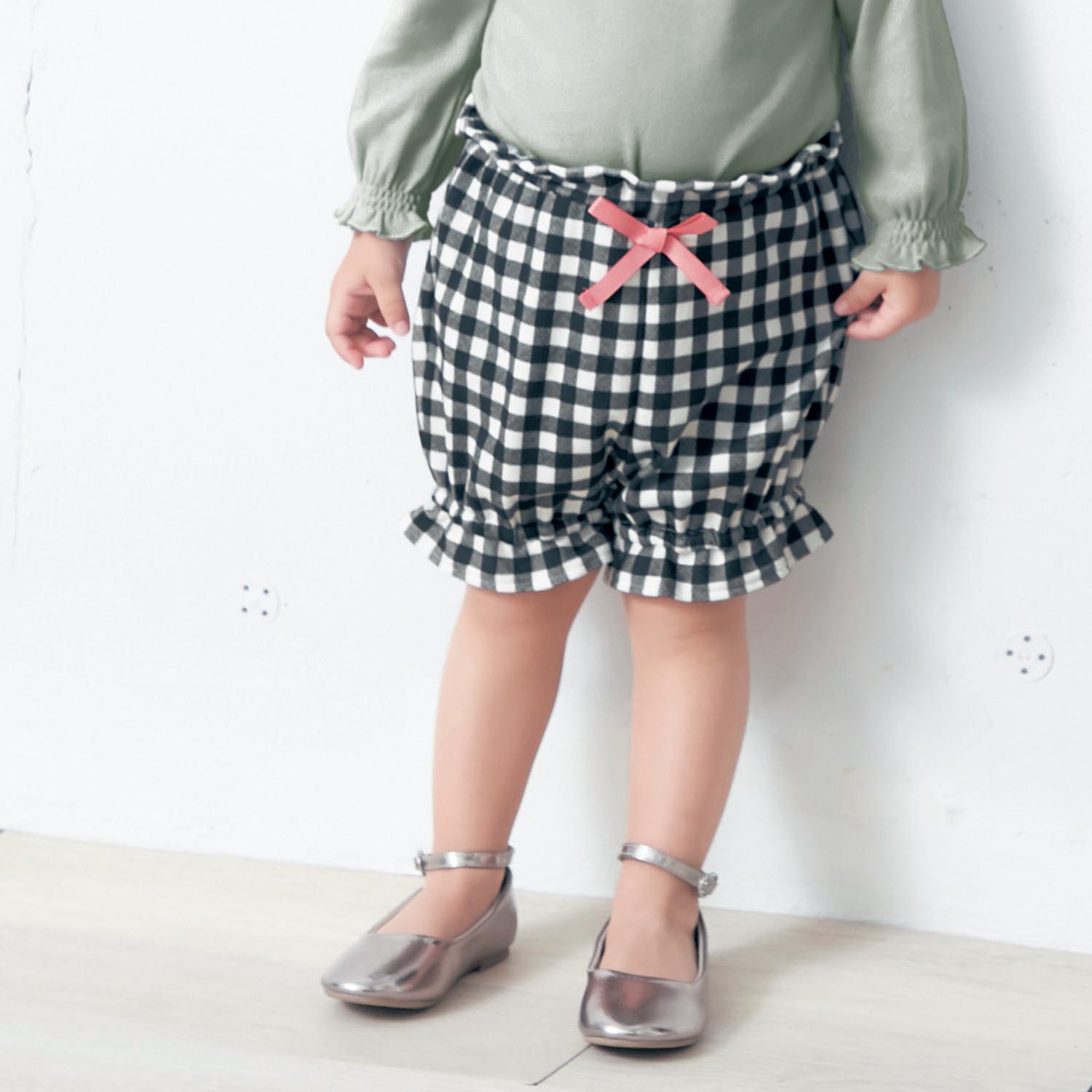 リボン付きベビーショートパンツ 女の子 ベビー服 通販のベルメゾンネット