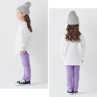 ライラックラベンダー／モデル身長105.5cm・110サイズ着用
