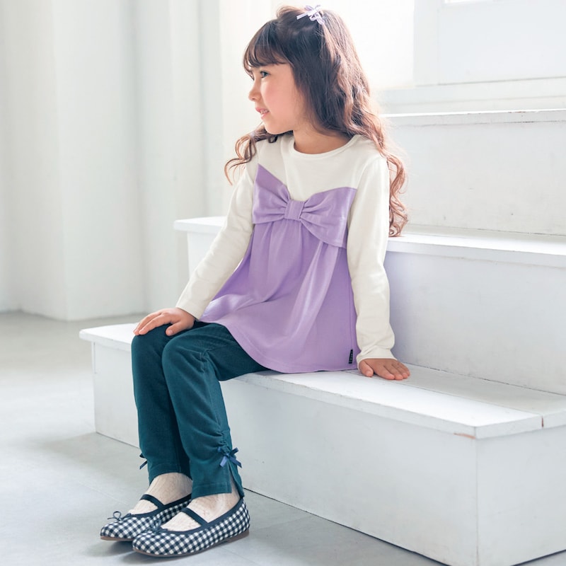 ネイビー／モデル身長112cm・サイズ110