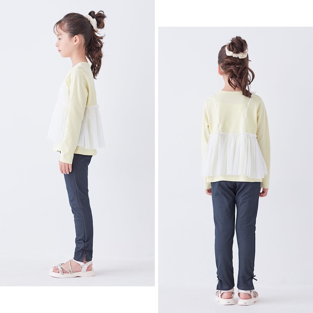 ネイビー／モデル身長127cm・130サイズ着用