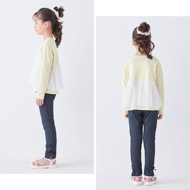 ネイビー／モデル身長127cm・130サイズ着用