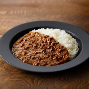 鶏キーマカレー　調理例