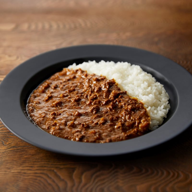 鶏キーマカレー　調理例
