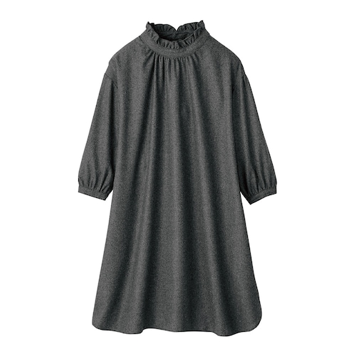 ウール混ゆったりチュニック