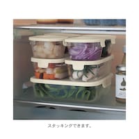 スクエア型なので冷蔵庫内に入れた時、デッドスペースになりません