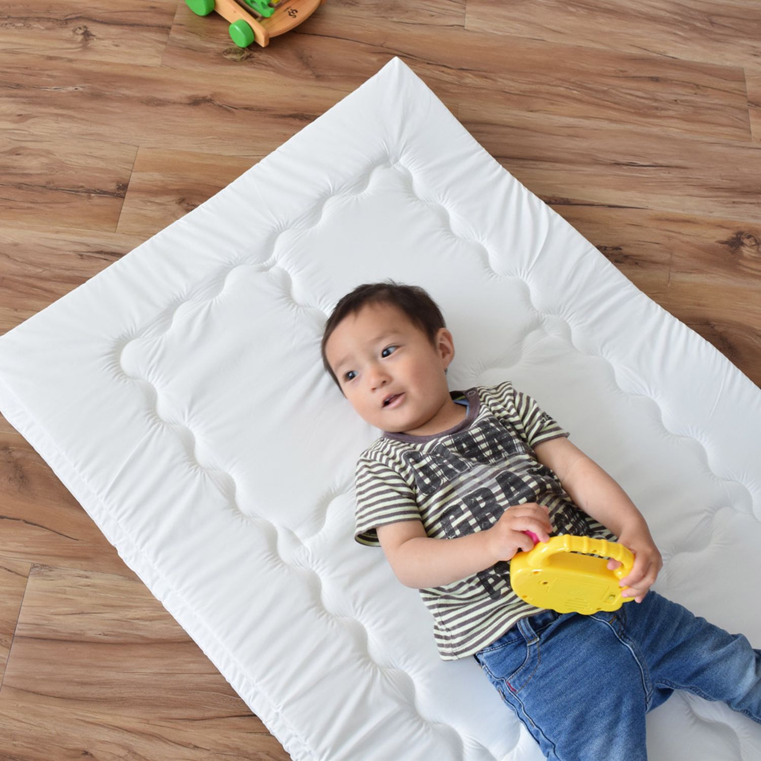 【ベルメゾン】洗濯機で洗えるベビー敷布団2枚セット【ベビー布団】 【ベルメゾン】洗濯機で洗えるベビー敷布団2枚セット【ベビー布団】