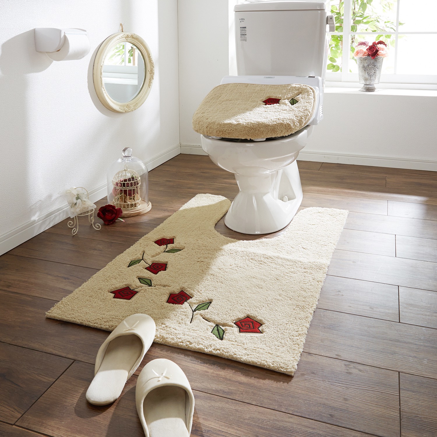 綿素材を使ったトイレマット フタカバー 単品 セット シビラ シビラ Sybilla 通販のベルメゾンネット 綿素材を使ったトイレマット フタカバー 単品 セット シビラ シビラ Sybilla 通販のベルメゾンネット