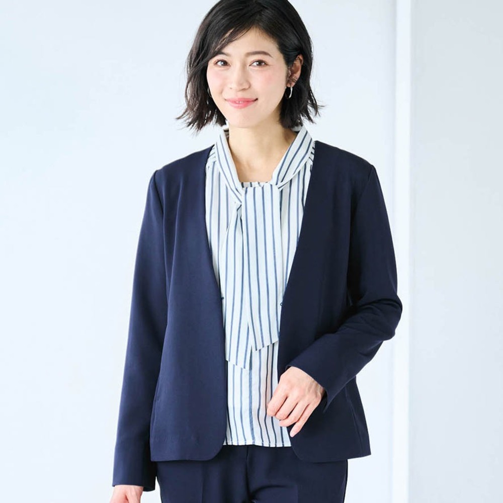 【スタイルノート/StyleNote】ストレッチダブルクロスソフトジャケット 【スタイルノート/StyleNote】ストレッチダブルクロスソフトジャケット