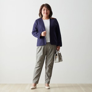 モデル身長161cm／トップス3L・ボトム3L