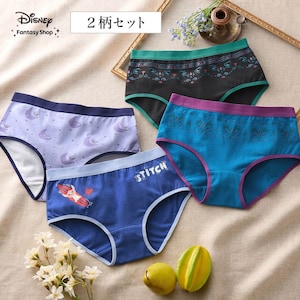 【ディズニー/Disney】綿混ショーツ2柄セット(選べるキャラクター)