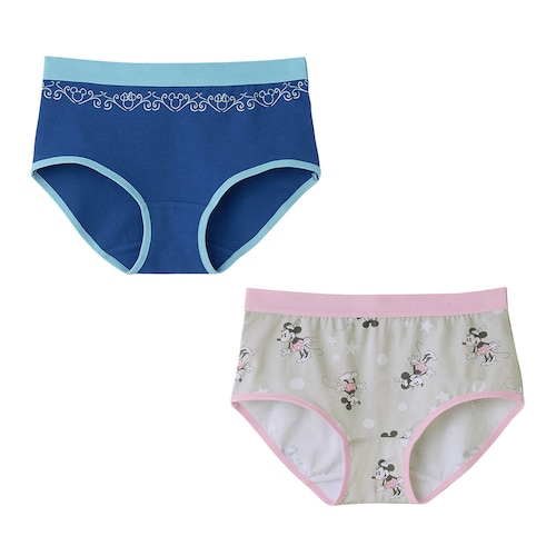 綿混ショーツ２柄セット（選べるキャラクター）（ディズニー/Disney）