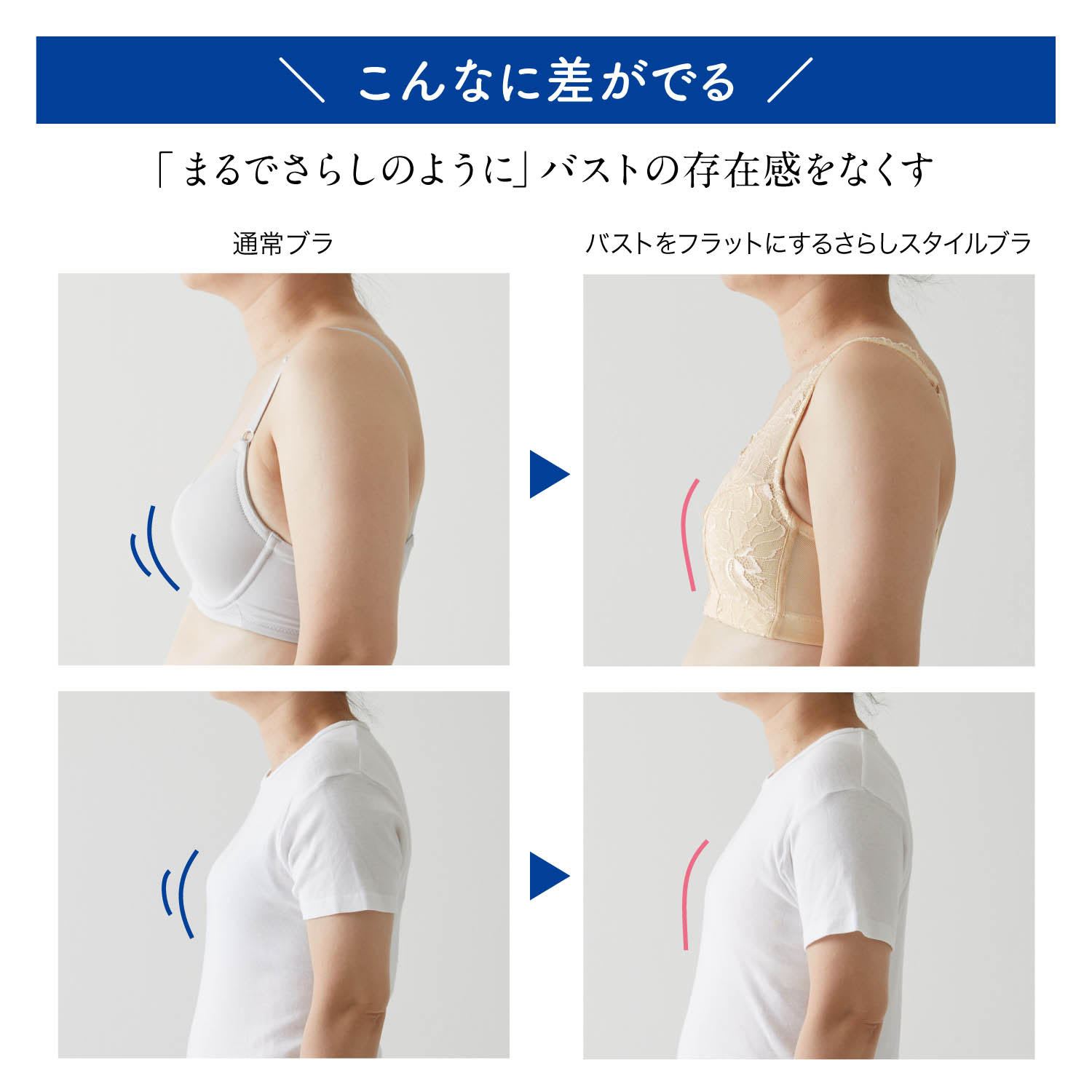 浴衣 ノン トップ ワイヤー ブラ