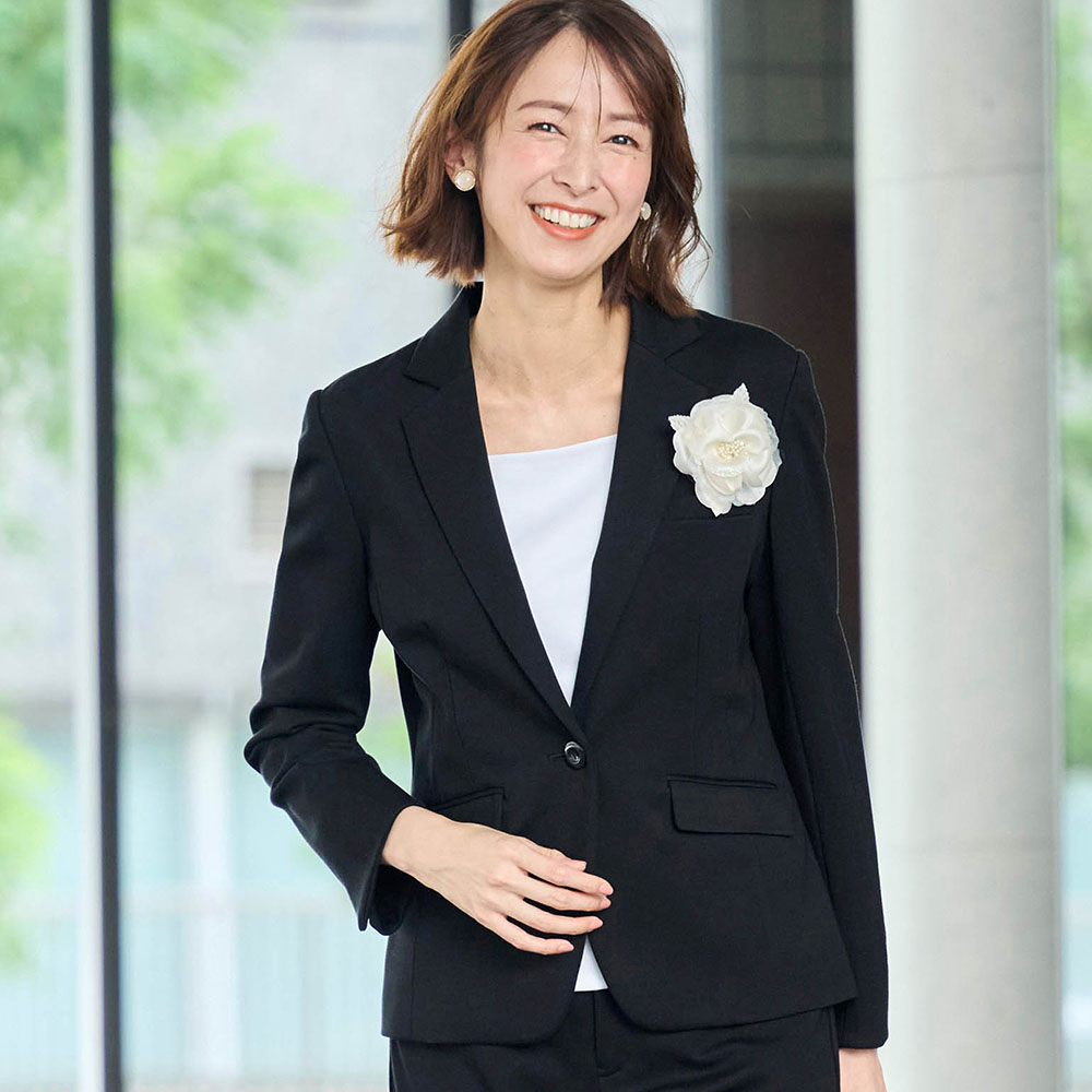 【エスエヌ バイ スタイルノート/SN by StyleNote】洗濯機で洗えるストレッチテーラードジャケット(レギュラー)