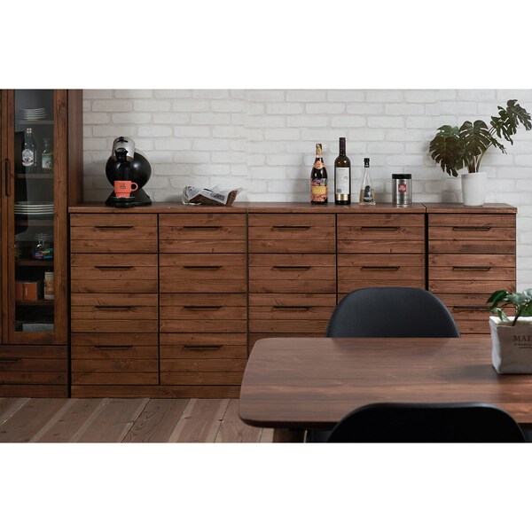 【ベルメゾン】ヴィンテージ調のリビングチェスト